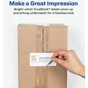 Avery Shipping Labels, 2 x 4, Paper, White, TrueBlock®, Laser/Inkjet, 100 Labels (18163)
