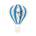 thumbnail image 2 of Yesbay Hot Air Balloon Shape Wooden Mute Wall Clock Bedroom Home Decor,Blue, 2 of 6