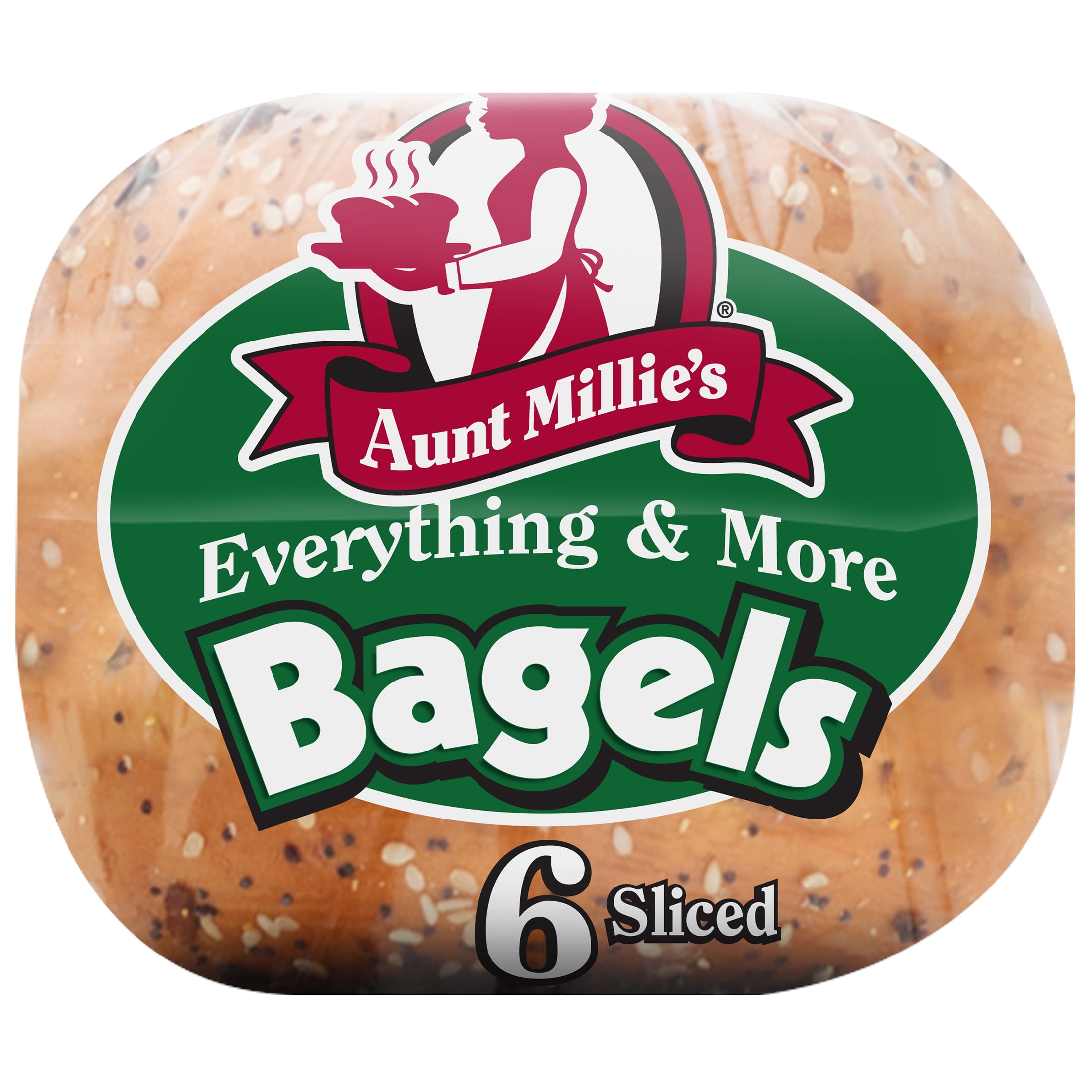 Aunt Millie's Bagels, Everything & More, 20 oz, 6 Count