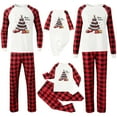 thumbnail image 4 of Wowcloth Women's Christmas Pajama Set, Plaid Print Long Sleeve T-Shirt and Pants with Side Pockets, Cozy Homewear for Holiday Season and Family Time, 4 of 4
