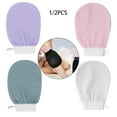 thumbnail image 2 of ZHIMAO BBBBBB1/2PcsMoroccanShower Exfoliating Glove Hammam Bath Cleaning Scrub Massage Mitt Kessa Peeling Towel Glove 2pcs Light purple, 2 of 8