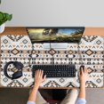 thumbnail image 4 of Long Mouse Pads for Desk,Colorful Geometric Striped Pattern Desk Mats on Top Of Desks, Desk Mouse Pad Extra Large with 3mm Non-Slip Base and Stitched Edge for Gaming,Office,Work,Home 47.3"x23.6", 4 of 6