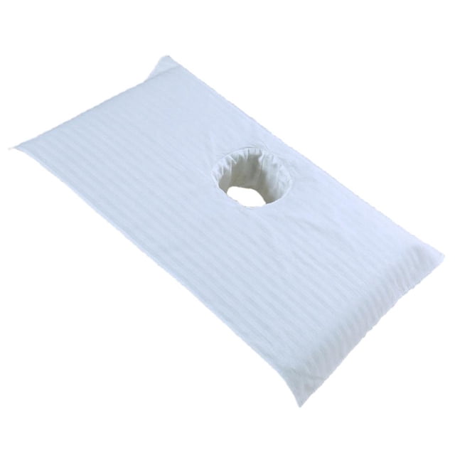 Cubierta de Cama de SPA Yotijar Sábanas con Orificio Facial 75x55cm Blanco