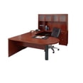 thumbnail image 2 of Mayline MEU2ESP 72 x 108 in. Mira Series Suite 15 U-Shaped Desk, File-File Pedetal - Espresso, 2 of 2