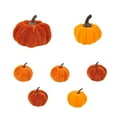 thumbnail image 3 of 7 calabazas artificiales de terciopelo para decoración, calabazas de imitación de espuma para bodas, fiestas, otoño, granja, accesorios fotográficos Estilo E, 3 of 8