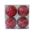 thumbnail image 3 of Xuniizn Christmas Ornaments Set - Pearl Sequin Christmas Ball Pendant Christmas Tree Decorations Available In Gold Green And Red, Red, 3 of 7