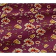 thumbnail image 5 of oneOone Viscose Jersey Burgundy Fabric Flower & Leaves Watercolor Diy Clothing Quilting Fabric Print Fabric By Yard 60 Inch Wide, 5 of 5