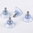 thumbnail image 2 of M6 * Screw Length 14 * Base Width 35 Pvc Transparent Suction Cup Glass Coffee Table Adjustable Feet Furniture Adjustable Footrest Suction Cups (16 Pie, 2 of 4