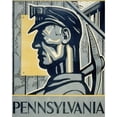 thumbnail image 2 of Isadore Posoff 20x24 Gold Ornate Framed and Double Matted Museum Art Print Titled - Pennsylvania (1936), 2 of 4