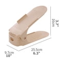 thumbnail image 2 of Adjustable Shoe Slots Organizer Double Layer Stack Shoe Rack Space-Saving Storage Rack Holder, 2 of 6