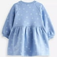 thumbnail image 5 of bbymog Little Girl Dresses Crewneck Long Sleeve Cotton Dress for Girls Kids Clothes Light Blue 5 years, 5 of 6