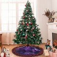 thumbnail image 6 of Pofeuu Purple Hippo In Water Print Christmas Tree Skirt Tree Skirt Ornaments Soft Plush Christmas Tree Mat for Decorations Holiday Party Indoor Outdoor-48", 6 of 6