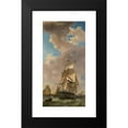 thumbnail image 2 of Johannes Hermanus Koekkoek 14x24 Black Modern Framed Museum Art Print Titled - A Merchantman off Veere, 2 of 5