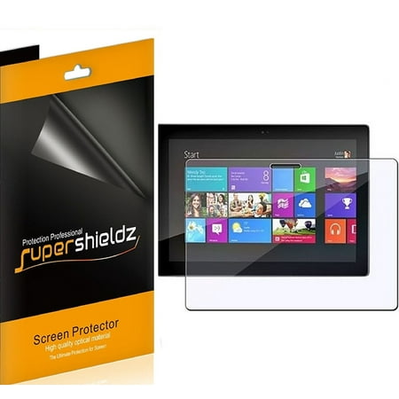 [3-Pack] Supershieldz for Microsoft Surface Windows RT / Pro  Screen Protector, Anti-Bubble High Definition (HD) Clear