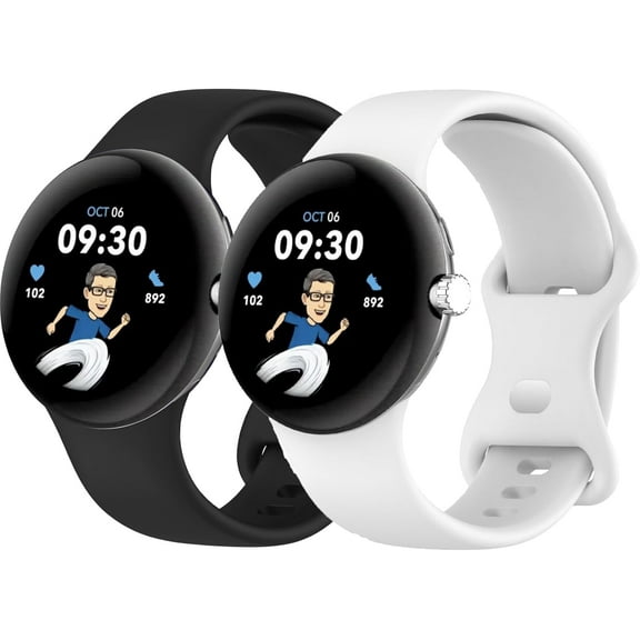 Sport Band for Google Pixel Watch Bands/Pixel watch 3 band 41mm Women/Men,for Google Pixel watch 2 band Silicone Strap Soft Waterproof Replacement Wristband,Bracelet Correa Smart Watch Accessories