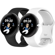 Sport Band for Google Pixel Watch Bands/Pixel watch 3 band 41mm Women/Men,for Google Pixel watch 2 band Silicone Strap Soft Waterproof Replacement Wristband,Bracelet Correa Smart Watch Accessories