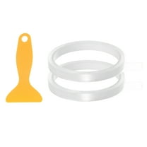 Uxcell 2pcs Caulk Strip Tape 0.4"x10Ft Waterproof Sealing Tape with Sealing Tool for Kitchen Sink Bathtub Shower, Clear