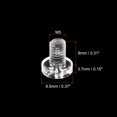 thumbnail image 2 of Uxcell M5x8mm Plastic Phillips Bolts PC Pan Head Machine Screws Transparent 50 Pack, 2 of 5
