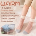 thumbnail image 2 of 6 Pairs Merino Wool Kids Hiking Socks Toddlers Girls Athletic Thermal Warm Winter Socks, 2 of 6