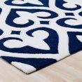 thumbnail image 5 of Allstar Blue Hand Made Modern. Transitional. design Area Rug with Dimensional hand-carving highlights (7' x 10' 2"), 5 of 7