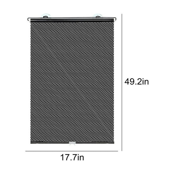 Aqestyerly Garden Ornaments for Outside Pleated Blind with Suction Cup Sunscreen No Drilling Blind Retractable Window Blind Heat Protection Window Blinds for Kitchen Bathroom office Car