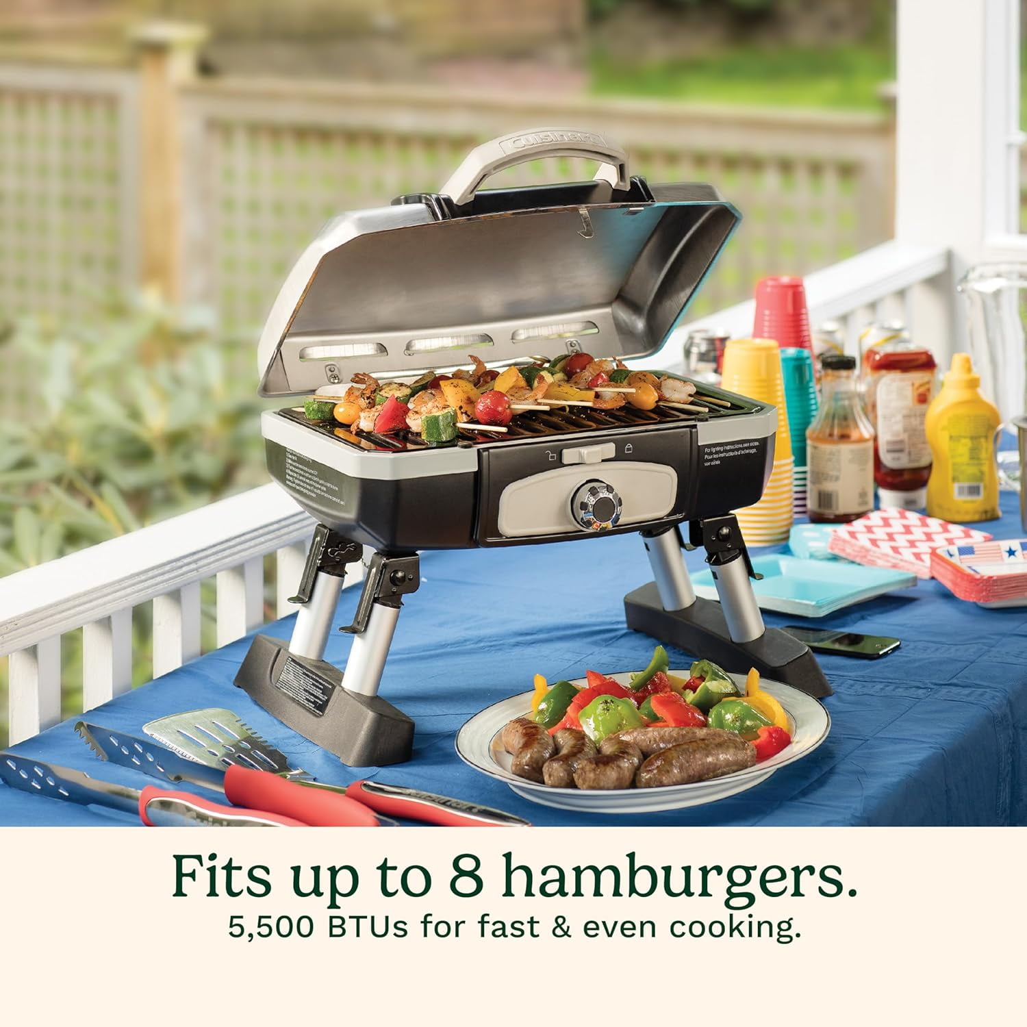 Cuisinart Petite Gourmet Portable Gas Grill - Thumbnail 2