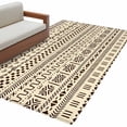thumbnail image 2 of Abstract Boho Runner Rug 2.7x5 FT, Non Slip Entryway Carpet, Modern African Ethnic Geometric Beige Washable Soft Floor Carpet Entrance Mat Non-Shedding Throw Rug for Hallway Laundry Room Bedside, 2 of 9