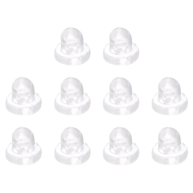 Pendientes Espaldas, 150 Uds - Silicona Pendientes Espaldas para Espárragos, Reemplazos Deslizar Tapones para Pescado Gancho Pendientes Aros (Transparente, 6 mm)