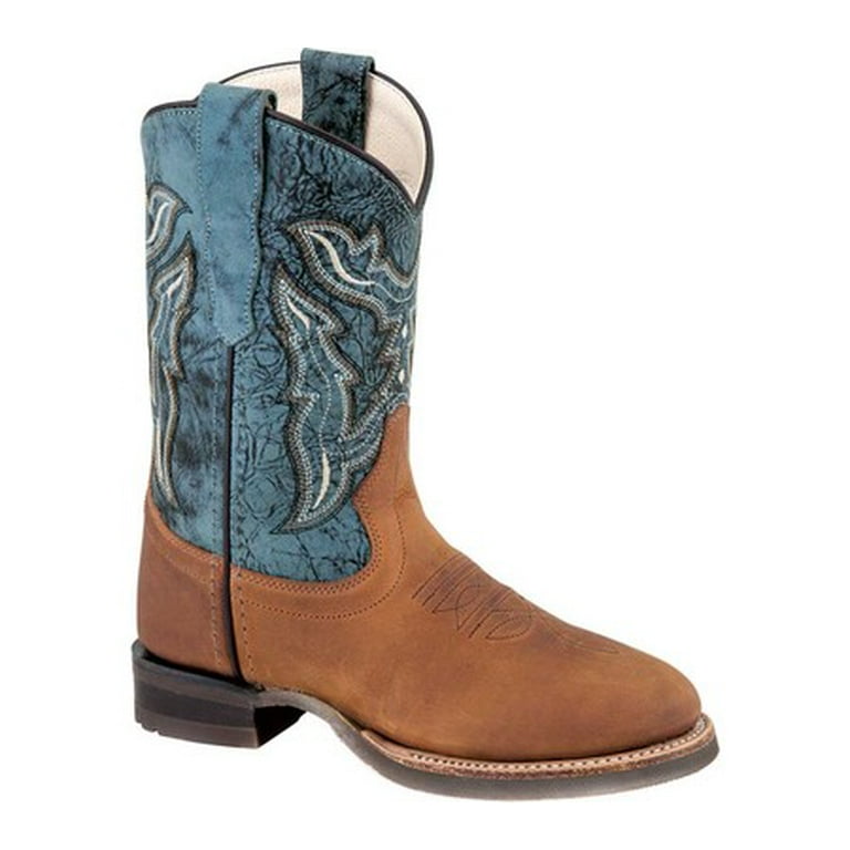 Old West Children's Broad Square Round Toe Boots