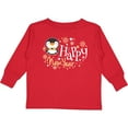 thumbnail image 3 of Inktastic Happy New Year with Cute Penguin Boys or Girls Long Sleeve Toddler T-Shirt, 3 of 5
