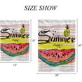 thumbnail image 2 of SKYSONIC Garden Flag Summer Retro Watermelon Double-Sided Printed Garden House Sports Flag 12x18in Polyester Decorative Flags for Courtyard Garden Flowerpot, 2 of 7