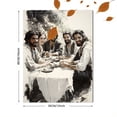 thumbnail image 3 of Qisvanset 12x16 Inch Last Supper Modern Bible Canvas Wall Art, Passover Meal Sketch Boho Style Kitchen Home Decor, 3 of 8