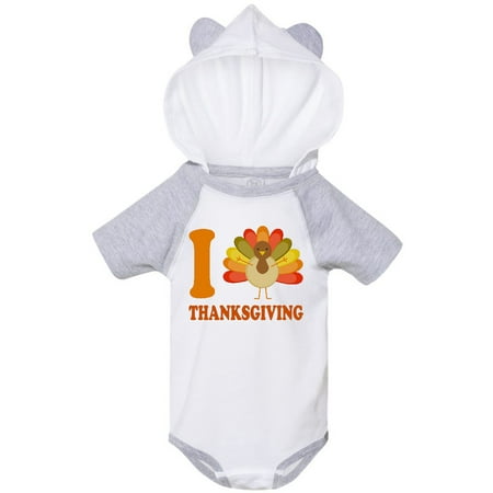 

Inktastic Turkey I Love Thanksgiving Gift Baby Boy or Baby Girl Bodysuit