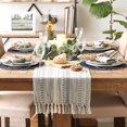 thumbnail image 4 of Design Imports DII Cool Gray Braided Stripe Table Runner 15x108, 4 of 4