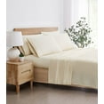 thumbnail image 4 of 5th Avenue Lux 1200TC CVC Cooling 6 Piece King Sheet Set, Cream, Solid Color Themed, Oeko-TEX Certified Confidence, 4 of 6