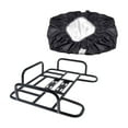 thumbnail image 1 of Bike Rear Basket Basket Large Capacity Delivery Shelf with Side Rail Rear Bike Cargo Rack with Protective Cover for Mountain Bikes, 1 of 10