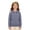 Grey, variant on Coerni Girls Hollowout Sweater Ruffled Peter Pan Collar Cute Knit Pullover Spring Autumn Casual Preppy Layering Knitwear Tops