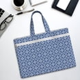 thumbnail image 6 of Kdxio Stylized Flowers Vintage Boho File Tote Document Bag Business Briefcase Bag Document Organizer Tote Briefcase for Letter A4 Files Business Teacher Office Bag, 6 of 8