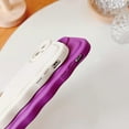 thumbnail image 4 of Compatible with iPhone 11 Case,Cute Curly Wave Frame Design Circle Camera Protection,Soft Slim Silicone Aesthetic Cool Case for Women and Girls-Purple, 4 of 11