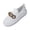 White, variant on Platform Breathable Casual Sneakers, Women's Fashion Mesh Platform Loafers Slip On Metal Trim Chain Low Top Sneakers Comfortable Round Toe Flat Walking Shoes, Khaki 7.5