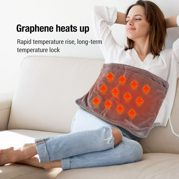 Almohadilla electrica USB para calentar los pies bolsa para mantener el calor manta extraible y lavable para invierno oficina y hogar