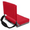thumbnail image 2 of Cascade Mountain Tech Ultra-Padded Stadium Seat for Bleachers, Red, 2 of 4