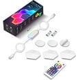 thumbnail image 3 of LED Hexagon Wall Light Smart Modular Honeycomb Light with APP Remote Control and Music Sync USB Powered Hexagon Computer Gaming Lights for Game Room Bedroom Bedside Decoration, 3 of 10