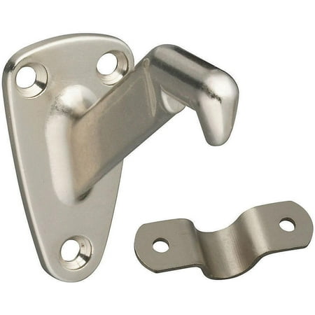 Stanley Hardware Handrail Bracket - Stanley Hardware 750156 Satin Nickel Interior Decor Heavy Duty Handrail Bracket