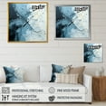 thumbnail image 4 of Designart "Splitting Abstract In White And Blue" Abstract Shapes Wall Art Living Room, 4 of 7