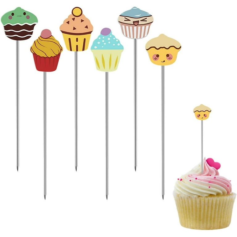 6 Pack Cake Tester,Stainless Steel Cake Tester,Reusable Baking Tool,Cake  Tester for Baking,5.4inches,Cake Supplies