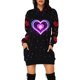 thumbnail image 3 of Vestido con capucha y manga larga con estampado digital 3D de comercio exterior para mujer europea y americana para el día de San Valentín, 3 of 5