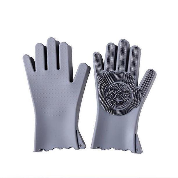 SZTXJ 2 Pairs Household Cleaning Gloves - Reusable, Waterproof, Non-Slip Kitchen Dishwashing Gloves (Medium)