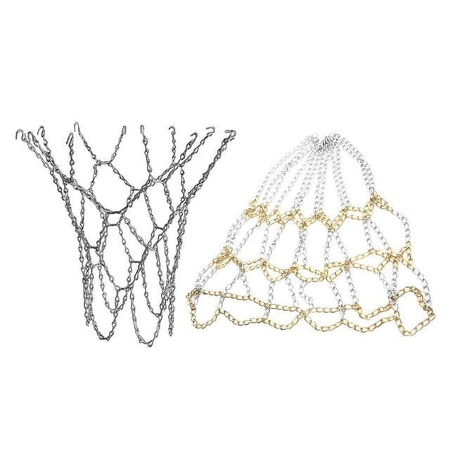 tredstone 12-Loop Basketball Net Zinc Plated Steel Outdoor Rim Loop Aureate and Argent