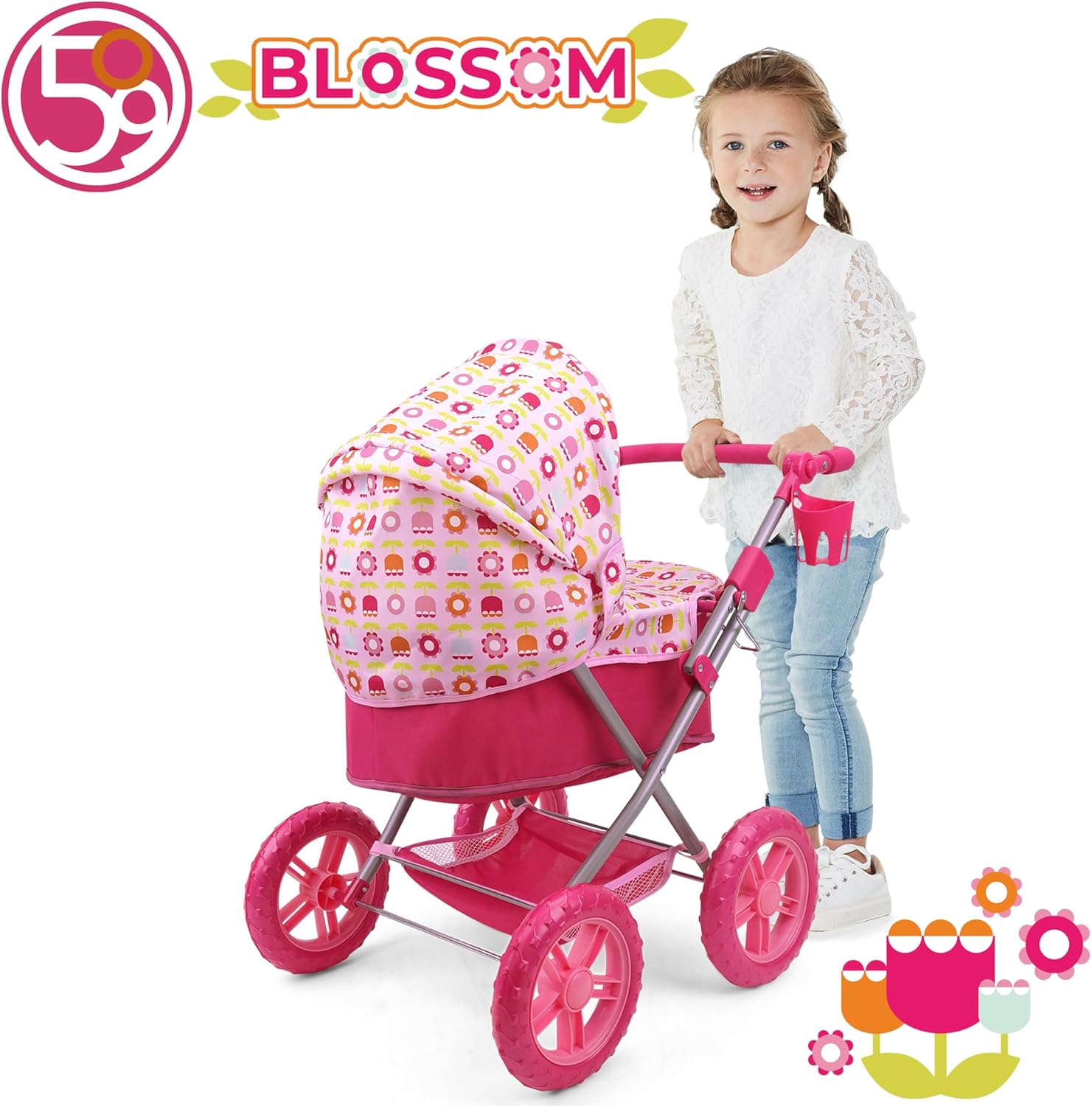 Blossom Daisy Doll Pram